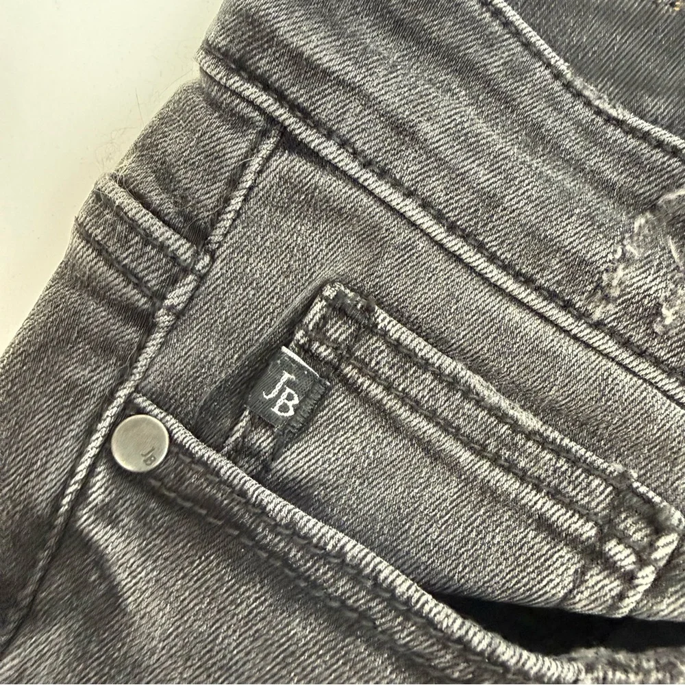 Judy Blue Buffalo Plaid Peek-A-Boo High Rise Skinny Jeans Charcoal Grey Black